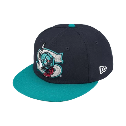 Кепка Supreme x Salem New Era, синяя