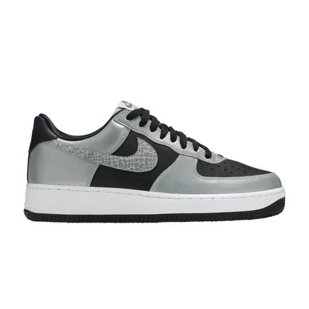 Мужские кроссовки Nike Air Force 1 3M Snake 2021, серебристые