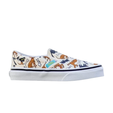 Детские слипоны Vans The Simpsons Classic Slip-On, кремовые