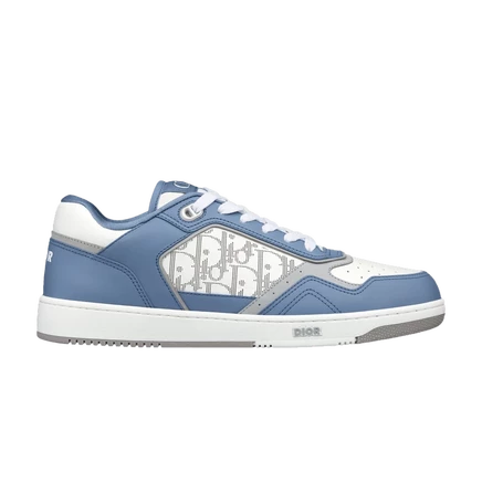 Кроссовки Dior B27 Low Dior Oblique, сине-белые