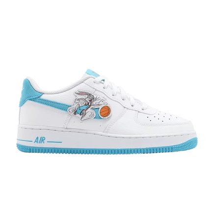 Детские кроссовки Nike Air Force 1 07 GS Space Jam, белые