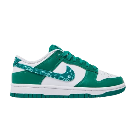Кроссовки Nike Wmns Dunk Low 'Green Paisley' белого цвета