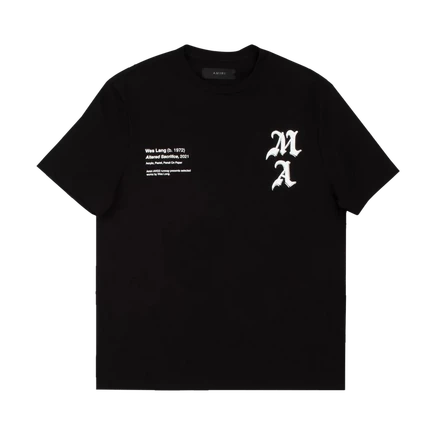 Футболка Amiri Wes Lang Checker Skull, черная