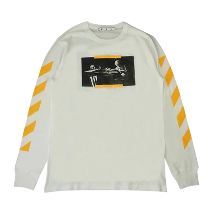 Мужская футболка Off-White Caravaggio с принтом, белая