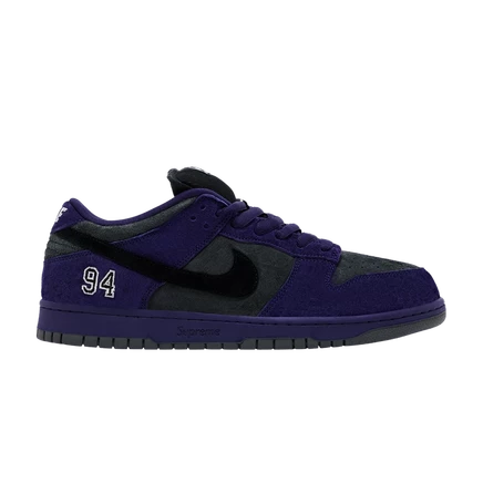 Кроссовки nike Dunk Low SB Ink, замшевые, фиолетовые
