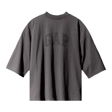 Футболка yeezy gap x balenciaga dove 3/4, темно-серая