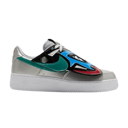 Кроссовки Nike Air Force 1 07 LV8 Lucha Libre, серебристые