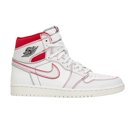 Кроссовки Air Jordan 1 Retro High OG «Phantom», белые