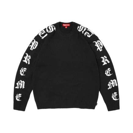 Свитер Supreme Old English Sleeves, черный