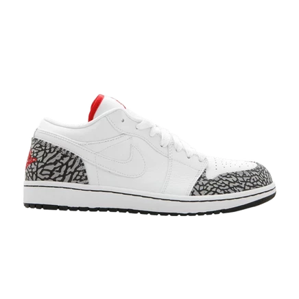 Кроссовки Air Jordan 1 Phat Low Cement, белые