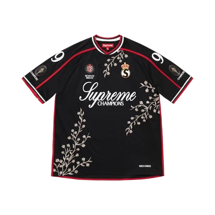 Футболка-джерси Supreme Floral Soccer, черная
