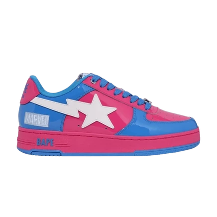 Кроссовки Bape Bapesta Galactus и Silver Surfer, розовые