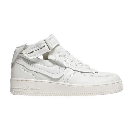 Кроссовки Nike x Comme des Garçons Air Force 1 Mid, белые