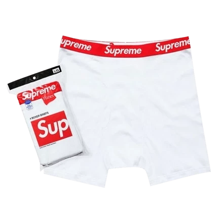 Мужские боксеры Supreme x Hanes 4 шт., белые