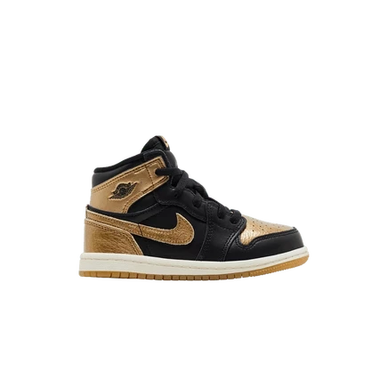 Детские кроссовки Air Jordan 1 Retro High OG, черные