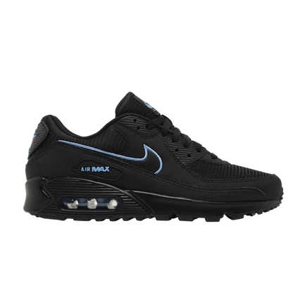 Кроссовки Nike Air Max 90 «Black University Blue», черно-синие