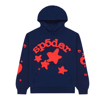 Худи SP5DER Beluga, темно-синее
