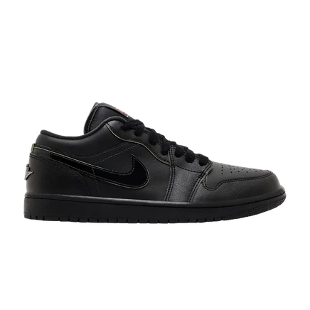 Кроссовки Air Jordan 1 Low SE Black Cat Mascot, черные