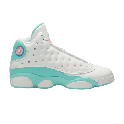 Кроссовки Air Jordan 13 Retro GS 'Aurora Green' белого цвета