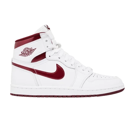 Кроссовки Air Jordan 1 Retro High '85 OG Metallic Burgundy, белые