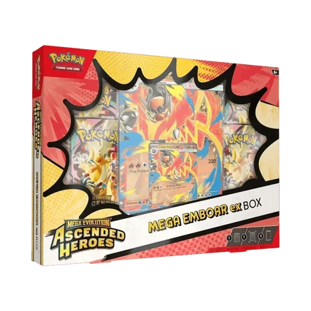 Бокс Pokémon Ascended Heroes (Mega Emboar ex), разноцветный