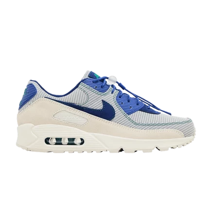 Кроссовки Nike Air Max 90 темно-королевского синего цвета с кокосовым молоком