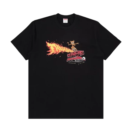 Футболка Supreme x Thrasher Back Tail, черная