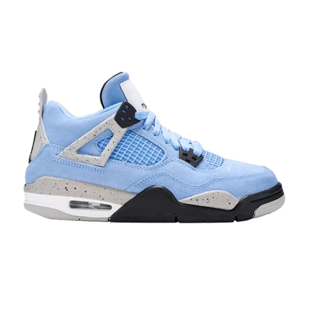 Детские кроссовки Air Jordan 4 «University Blue», голубые
