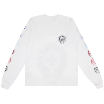 Лонгслив Chrome Hearts Horseshoe, белый