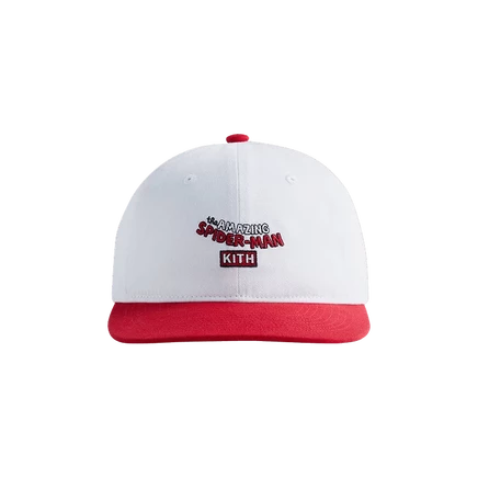 Кепка KITH For Spider-Man Snapback Retro, белая
