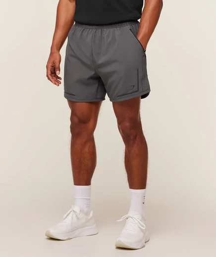 Мужские шорты Gymshark Movement Sport 5″, оникс-серые