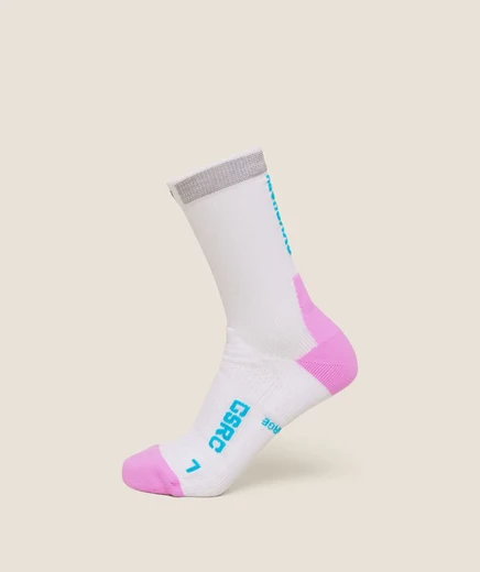 Носки средней длины Gymshark Running Elite, бело‑сине‑розовые