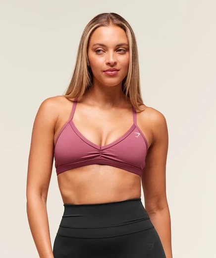 Женский спортивный бюстгальтер Gymshark Minimal, розовый