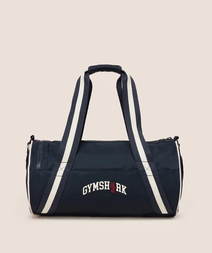 Спорт-сумка Gymshark x Analis Duffle, темно-синяя/молочная