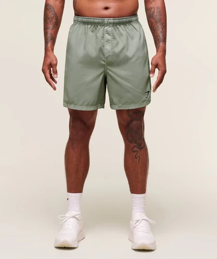 Шорты Gymshark Fit Zero 7 дюймов strength green