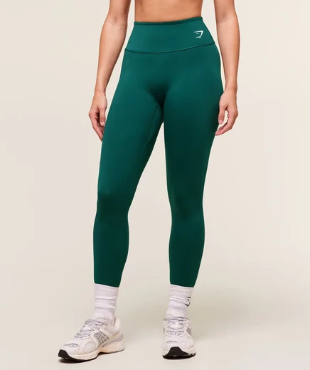 Тренировочные леггинсы Gymshark 2.0 утяжеленного бирюзового цвета