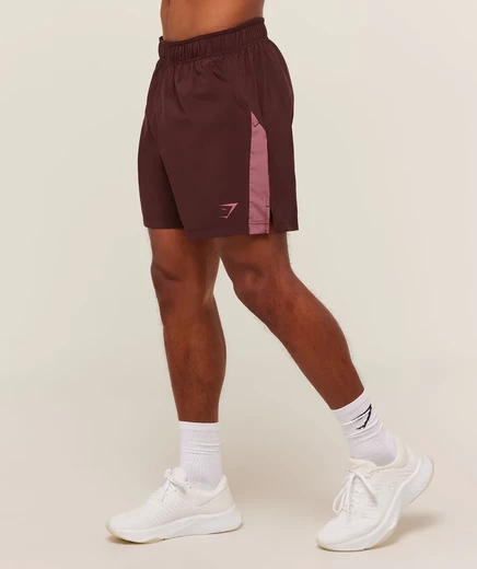 Мужские шорты Gymshark Sport 7″, бордово-розовые