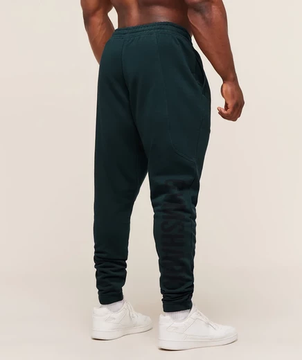 Бегун в спортивном зале Gymshark Power Wordmark deep petrol blue