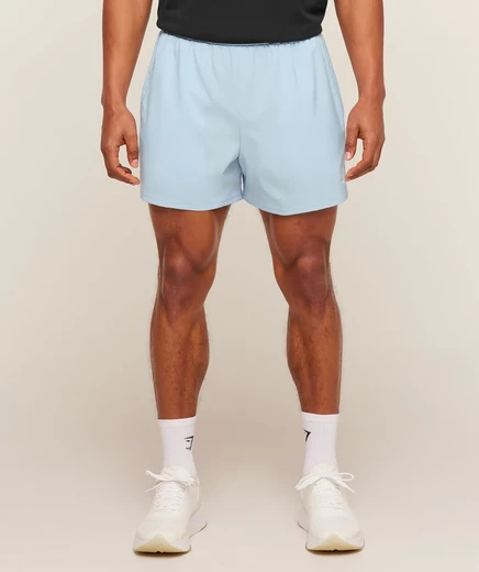 Мужские шорты Gymshark Arrival, голубые с белым