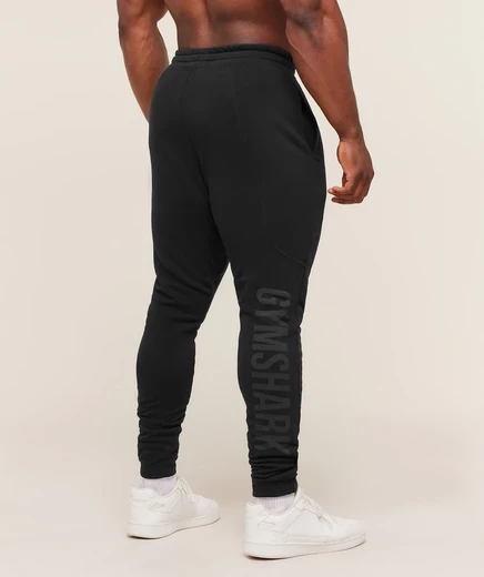 Бегун в спортивном зале Gymshark Power Wordmark black/asphalt grey