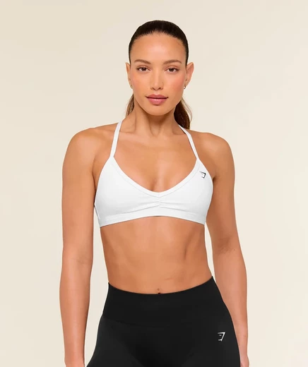 Женский спортивный бюстгальтер Gymshark Minimal, белый