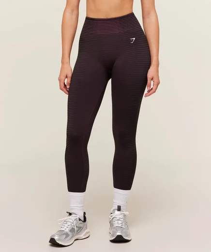 Женские леггинсы Gymshark Sport Seamless, розово-черные