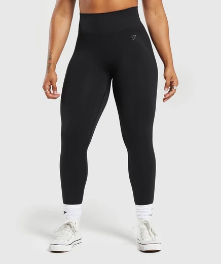 Женские леггинсы Gymshark flex high, черные