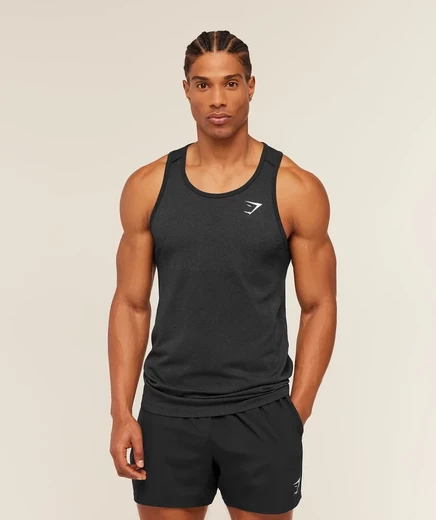 Мужская майка Gymshark Vital, черно-серая