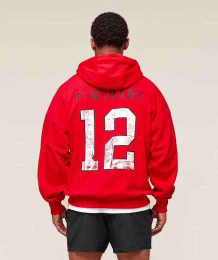 Толстовка с капюшоном Gymshark Campus athletic red