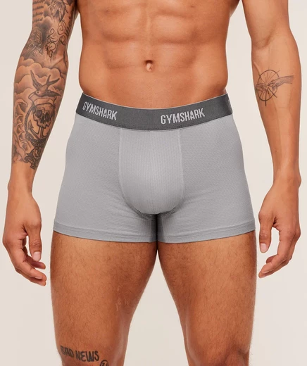 Мужские боксеры Gymshark Sports Tech, 3 шт., серые