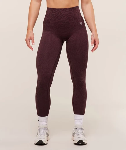 Женские леггинсы Gymshark Adapt Animal бесшовные, фиолетово-розовые