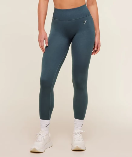 Женские леггинсы Gymshark Interval, тёмно-синие