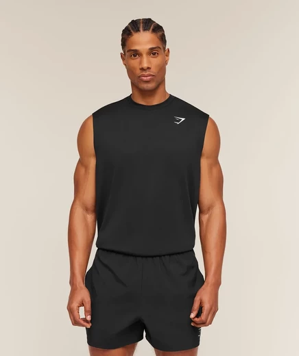 Мужская майка Gymshark Arrival оверсайз, черная