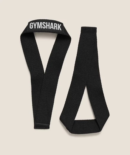 Ремни для тяжелой атлетики Gymshark Oly Lifting Straps, черные